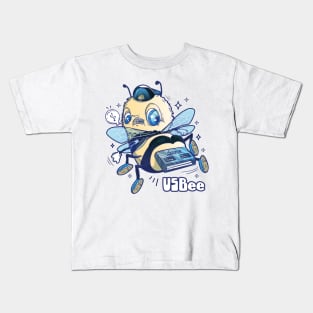 USBee funny Bee pun Kids T-Shirt